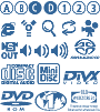 CD & DVD symbols, icons and more